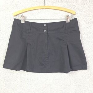 Eyeshadow Mini Skirt Juniors 9/10 Black Pleated Schoolgirl Goth